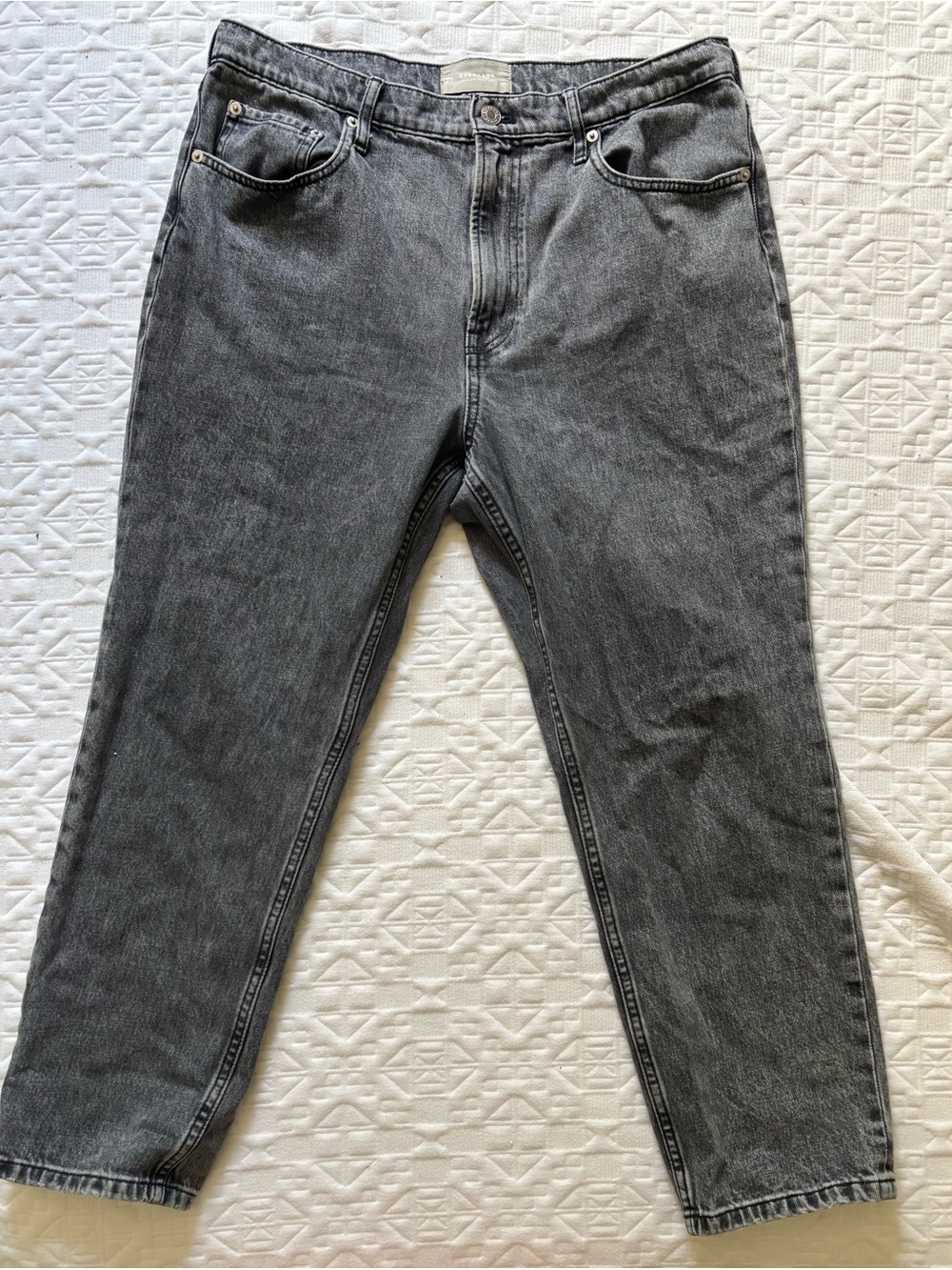 Everlane Original Cheeky Vintage Gray Straight Jeans